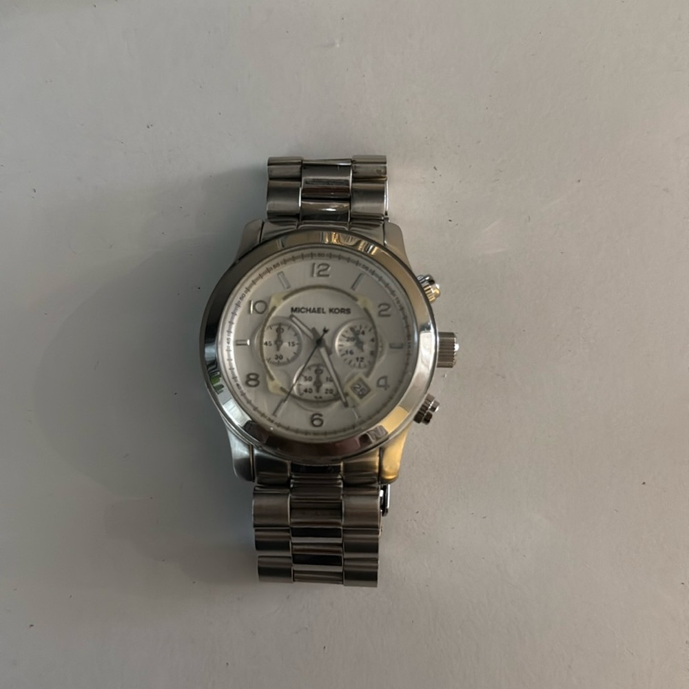 Michael Kors Silver Watch - needs battery repair